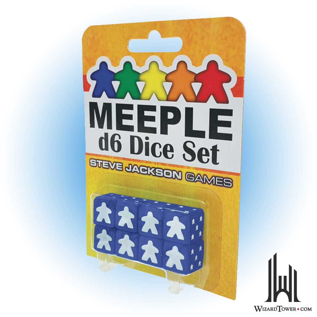 Dice Set - Meeple Blue d6 8ct