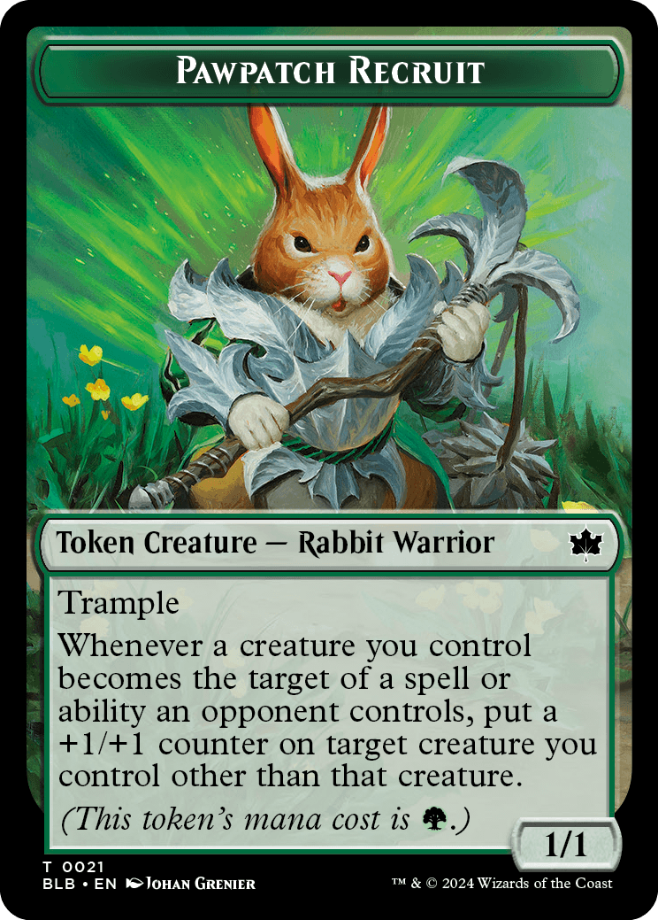 Map (0017) // Pawpatch Recruit (0021) Double-Sided Token (TLCI)