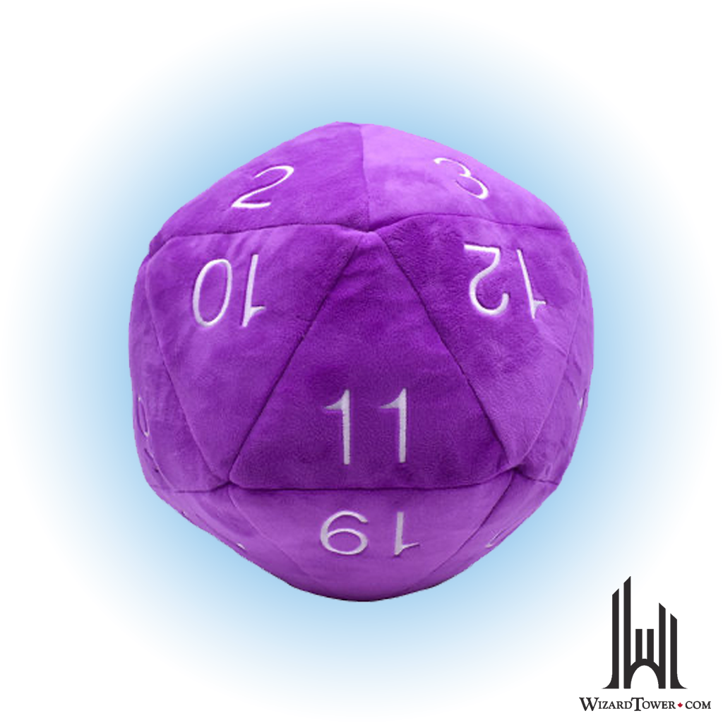 Individual Dice - Plush Purple / White d20