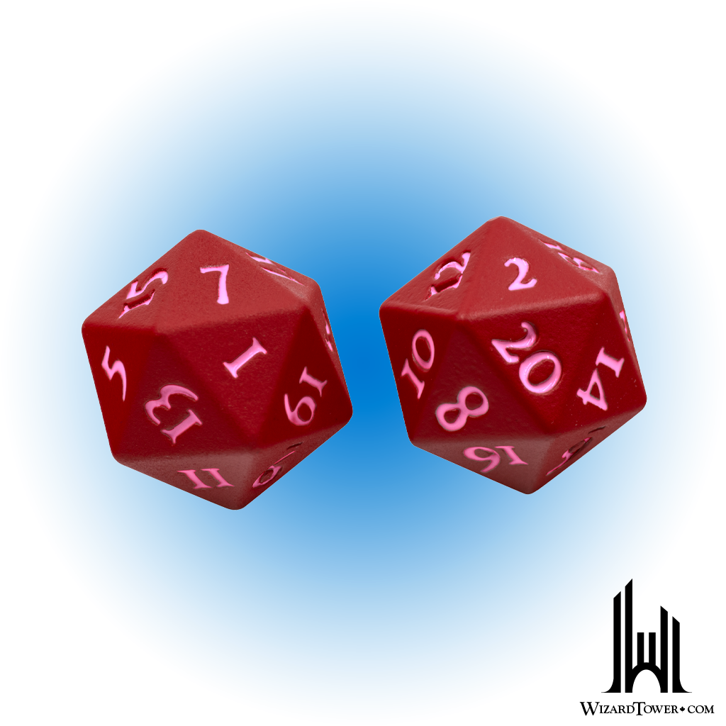 Dice Set - Heavy Metal Vivid Red d20 2ct