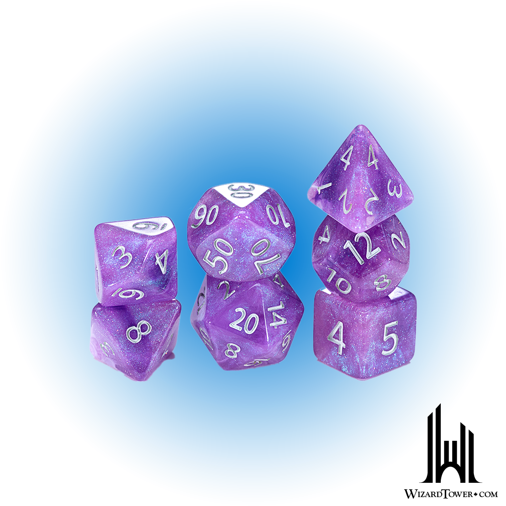 Dice Set - Halfsies Aether Amethyst 7ct