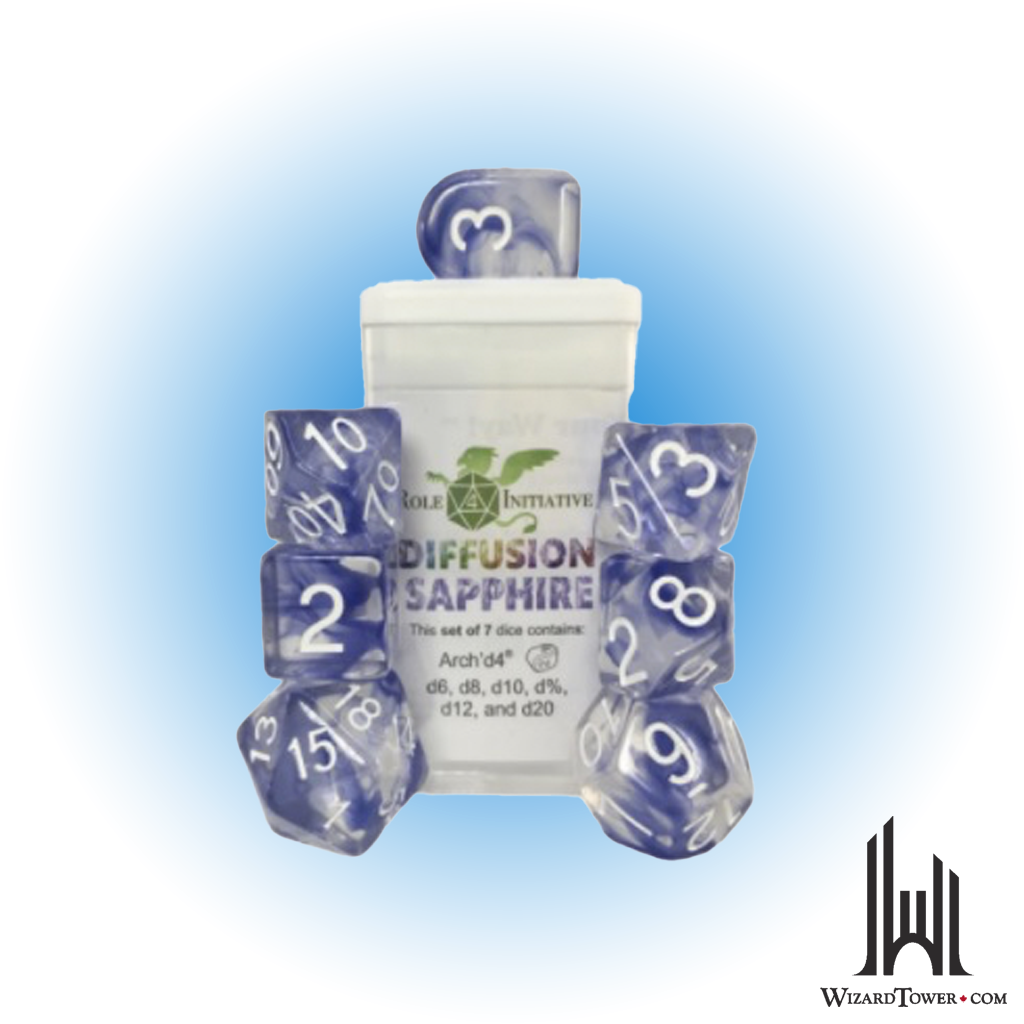 Dice Set - Sapphire 7ct