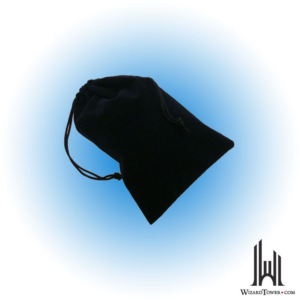 Dice Bag - Suedecloth Black 4" x 5.5"