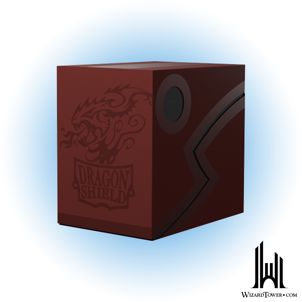 Deck Box - Double Shell - Blood Red / Black 150+