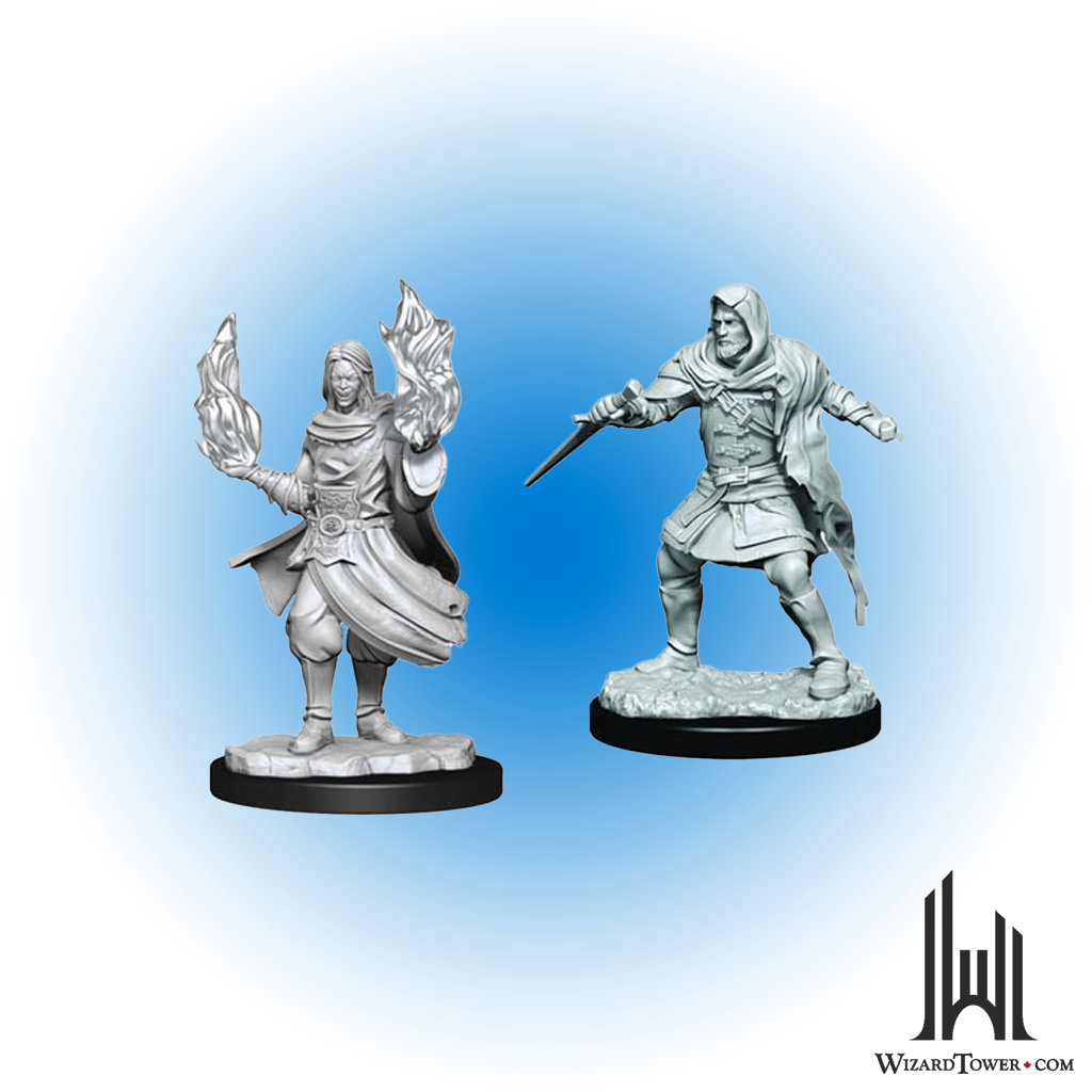 Unpainted Miniature - Critical Role - Hollow One Rogue and Sorcerer