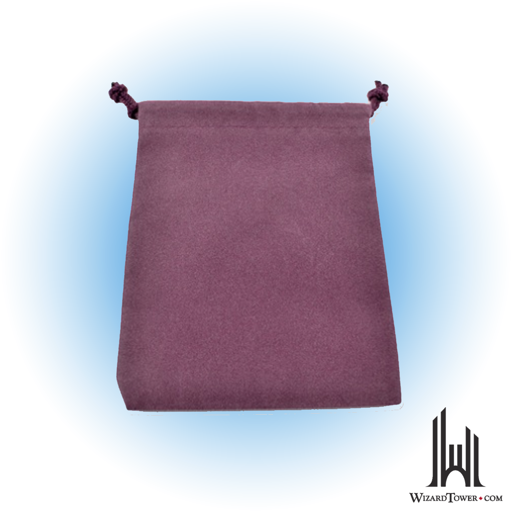 Dice Bag - Suedecloth Purple 4" x 5.5"
