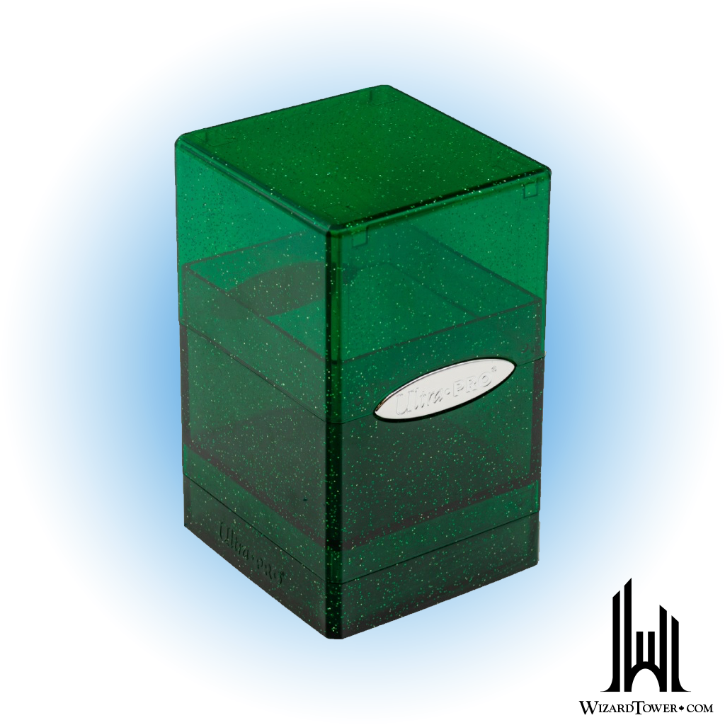 Deck Box - Satin Tower - Glitter Green 100+