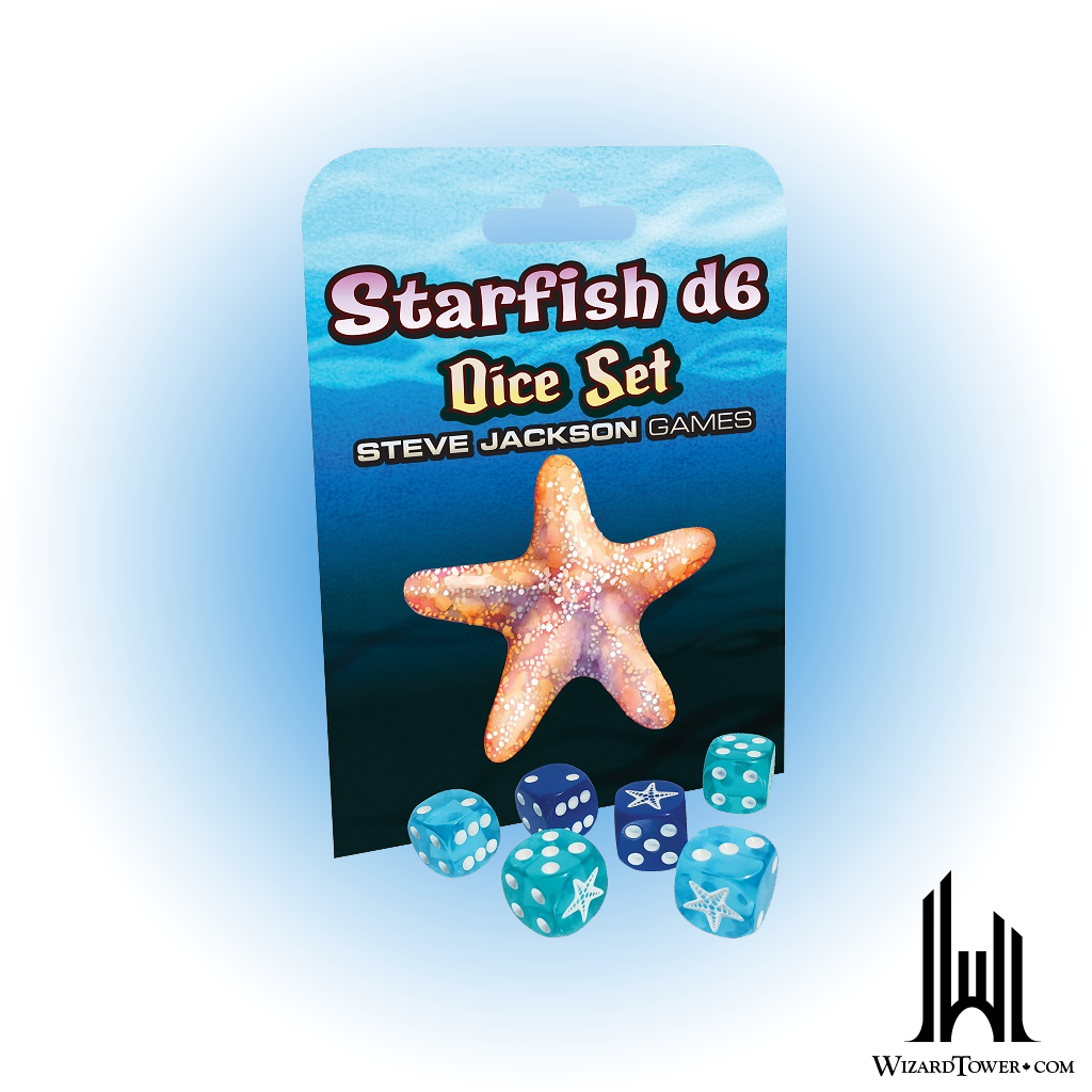 Dice Set - Starfish d6 6ct