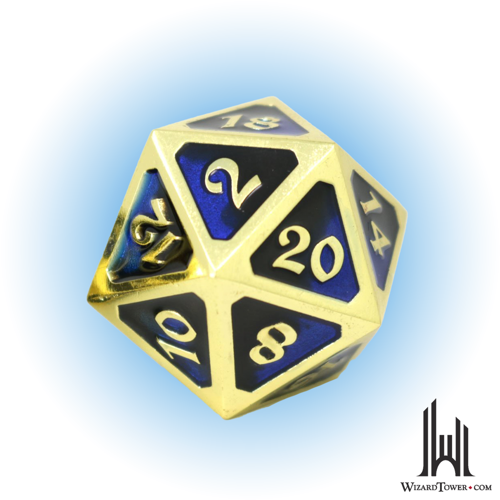Individual Dice - Metal Dark Arts Undertow d20