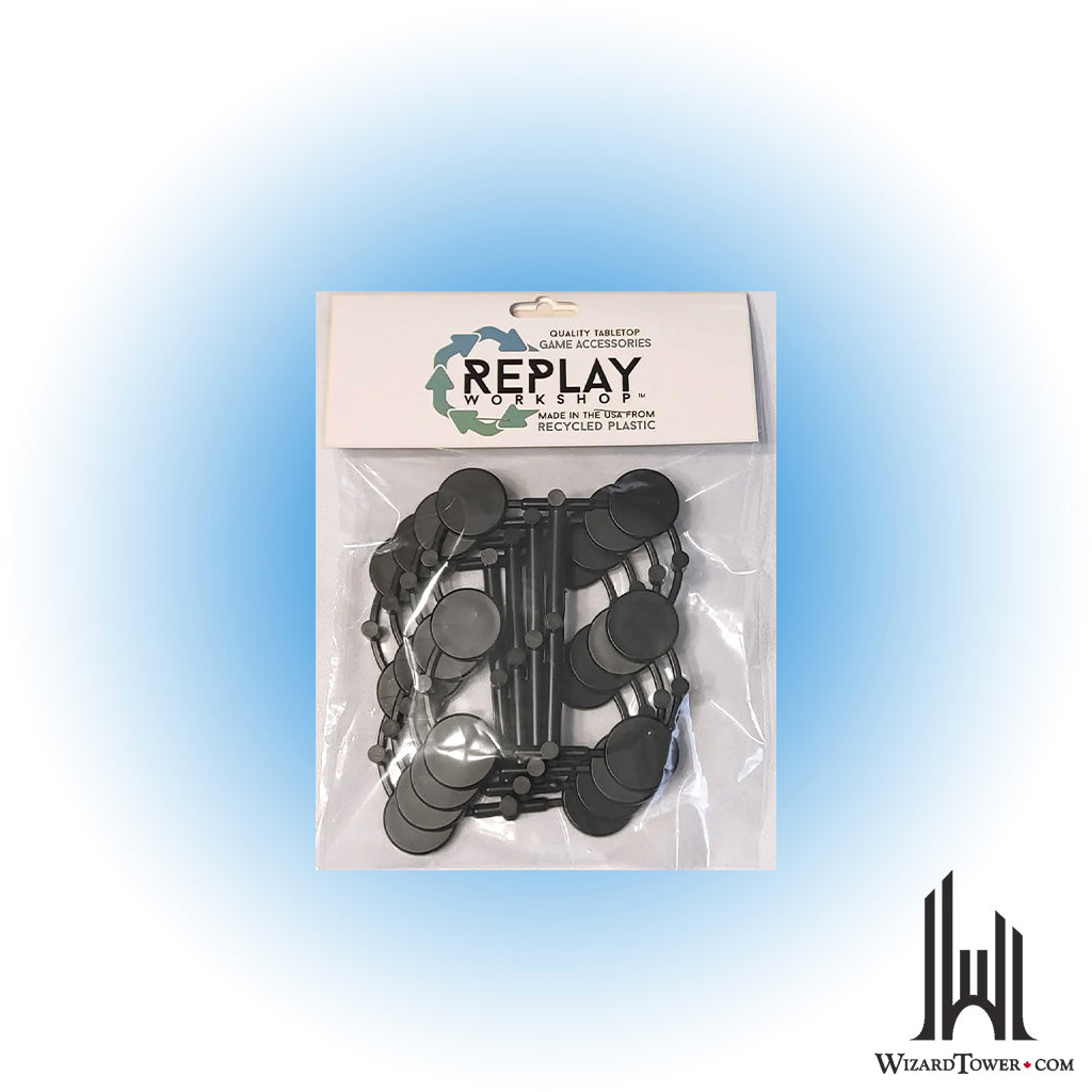 Figure Stands - Black Round Base Recycled 24ct