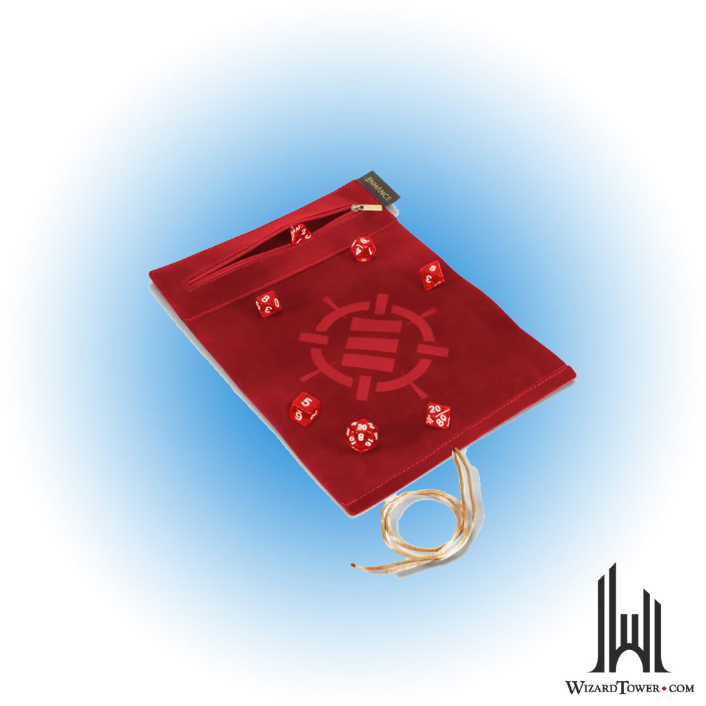 Dice Set - Roll on a Scroll Red 7ct