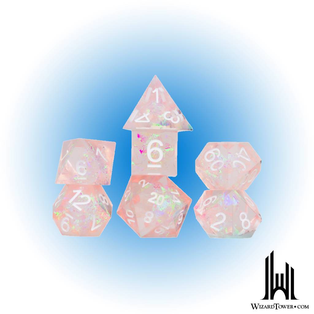 Dice Set - Sharp-Edged Pink Fairy 7ct