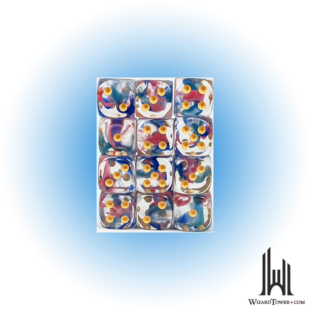 Dice Set - Coral Reef 18mm d6 12ct