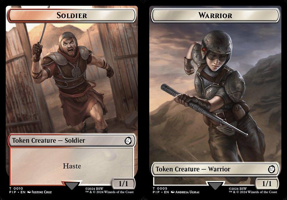 Soldier (0010) // Warrior (0005) Double-Sided Token