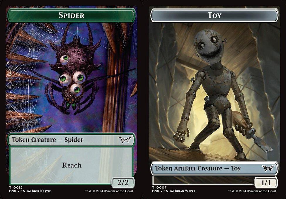 Spider (0012) // Toy (0007) Double-Sided Token - Foil