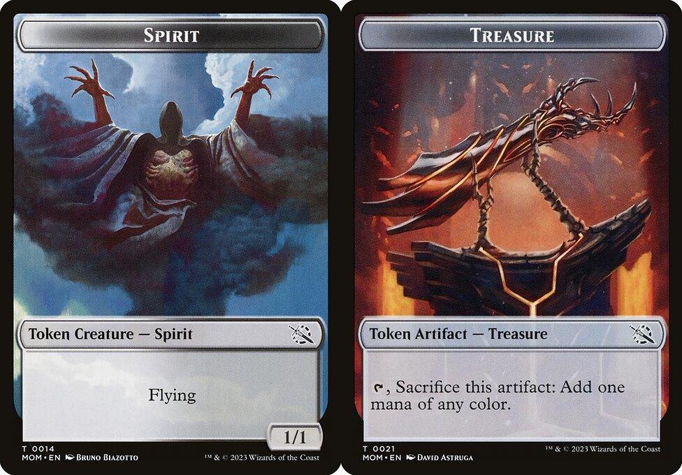 Spirit (0014) // Treasure (0021) Double-Sided Token - Foil
