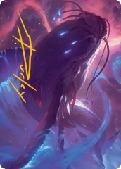 Starbreach Whale (09/54) Art Card (AEOE) - Gold-Stamped Signature