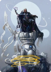 Tezzeret, Cruel Captain (35/54) Art Card (AEOE) - Gold-Stamped Signature