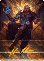 Tezzeret, Cruel Captain (01/54) Art Card (AEOE) - Gold-Stamped Signature