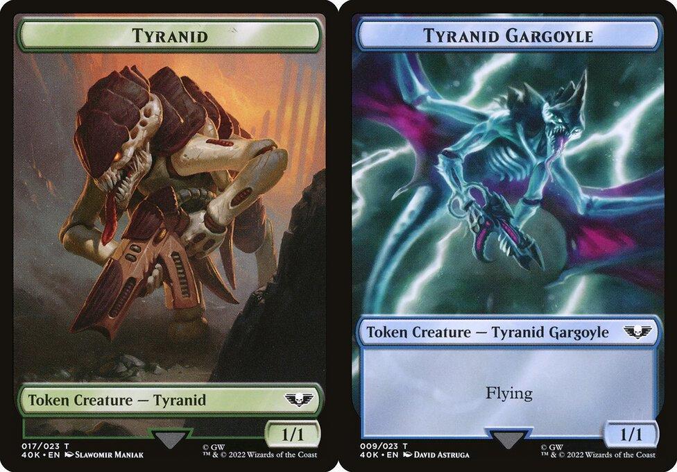 Tyranid (017) // Tyranid Gargoyle (009) Double-Sided Token