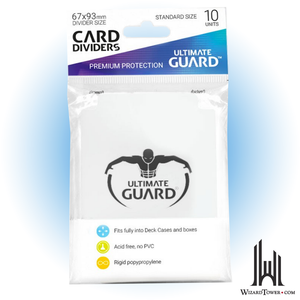 Card Divider - White 67 x 93 mm 10ct