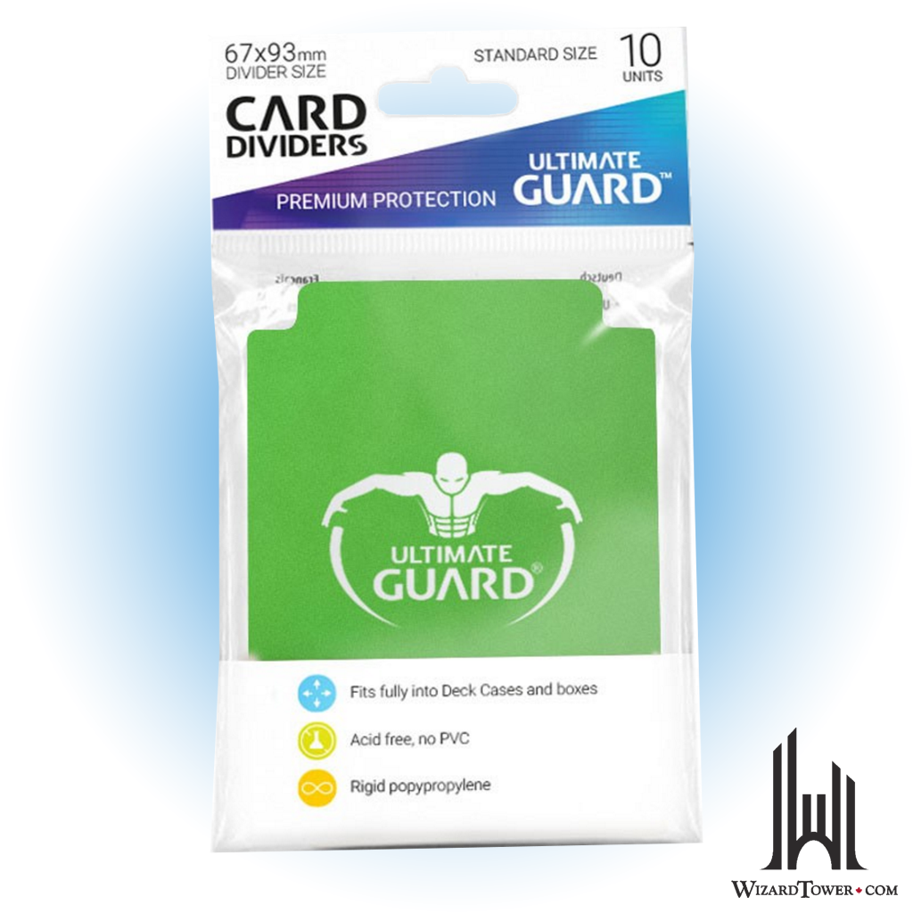 Card Divider - Green 67 x 93 mm 10ct