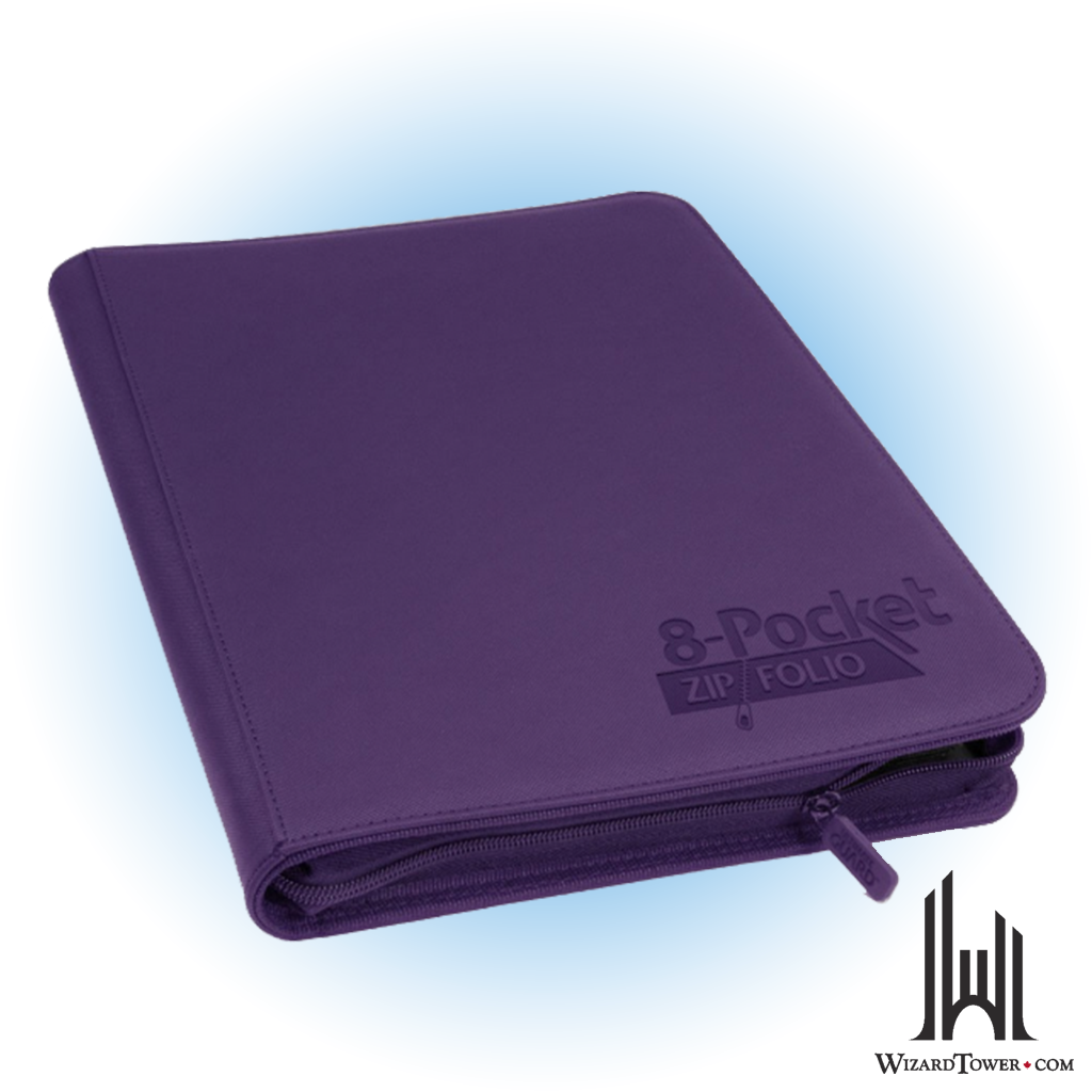 Binder - Zipfolio Xenoskin Purple 8-Pocket