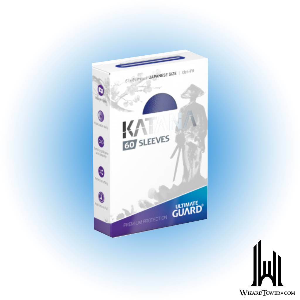 Deck Protectors - Katana Japanese Blue 60ct