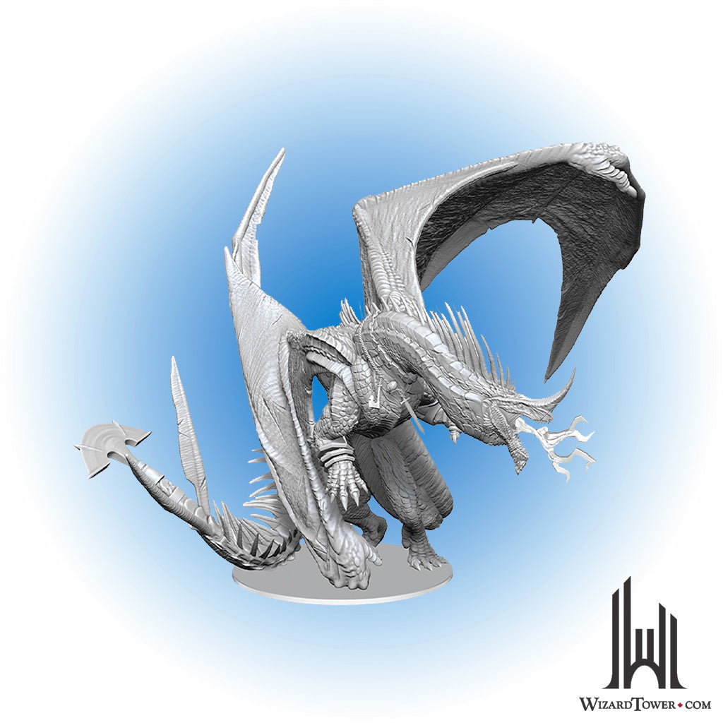 Unpainted Miniature - Dungeons & Dragons - Ancient Blue Dragon