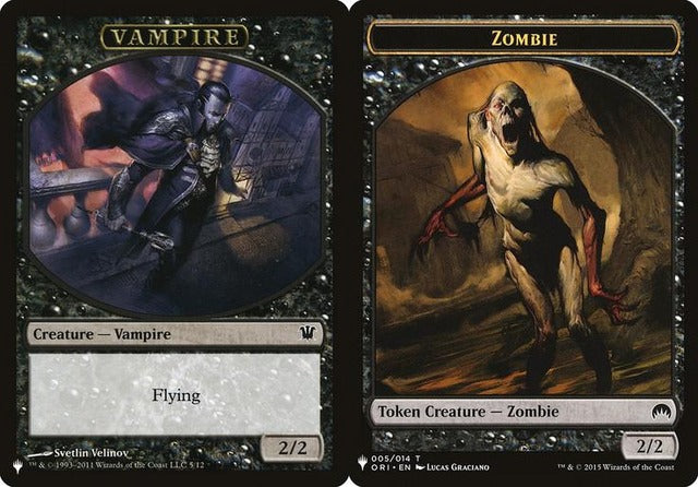 Vampire (005) // Zombie (005) Double-Sided Token (PLST)