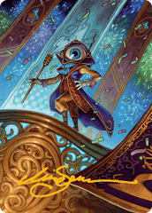 Vnwxt, Verbose Host (08/54) Art Card (ADFT) - Gold-Stamped Signature