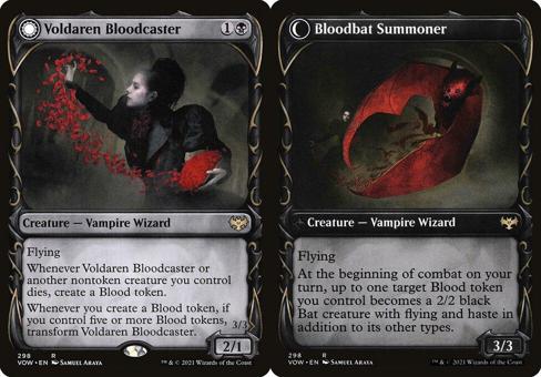 Voldaren Bloodcaster // Bloodbat Summoner (298) (Showcase) - Foil