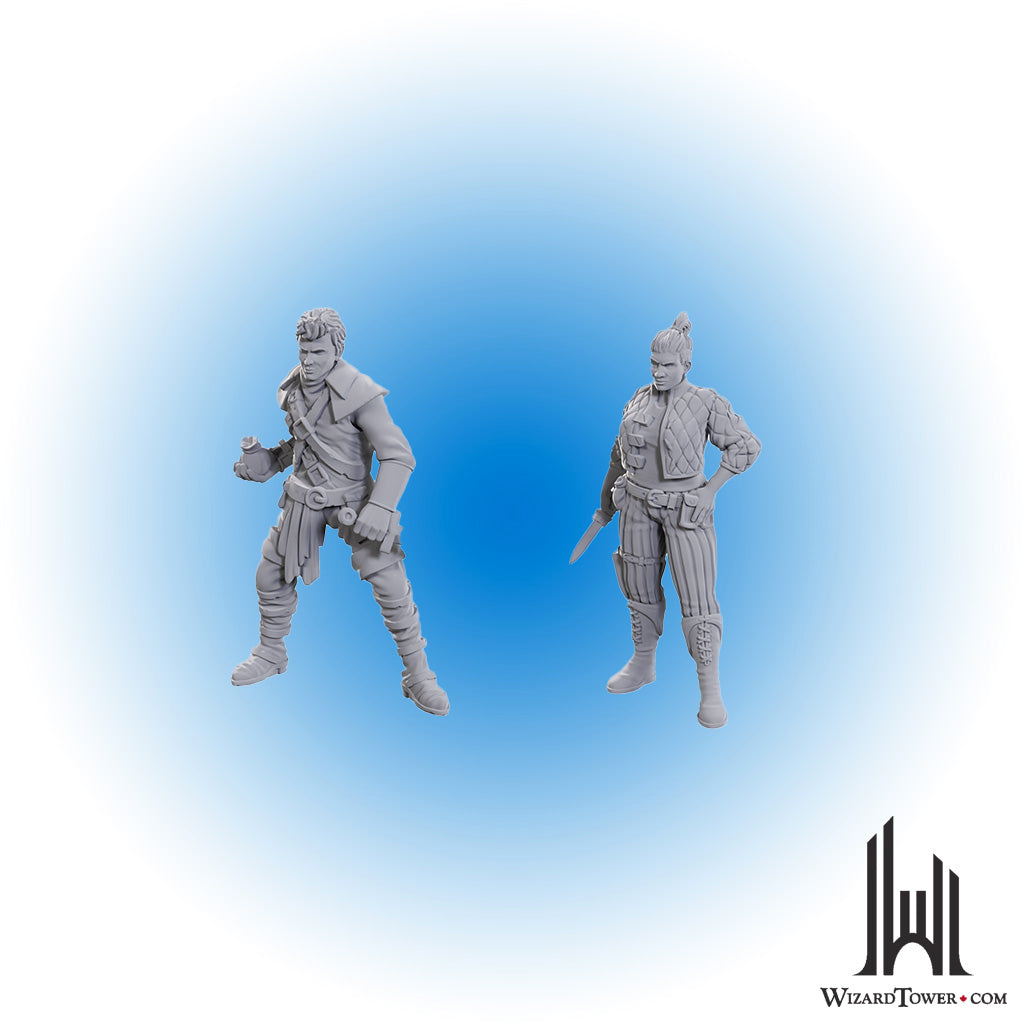 Unpainted Miniature - Dungeons & Dragons - Cutpurses Male and Female