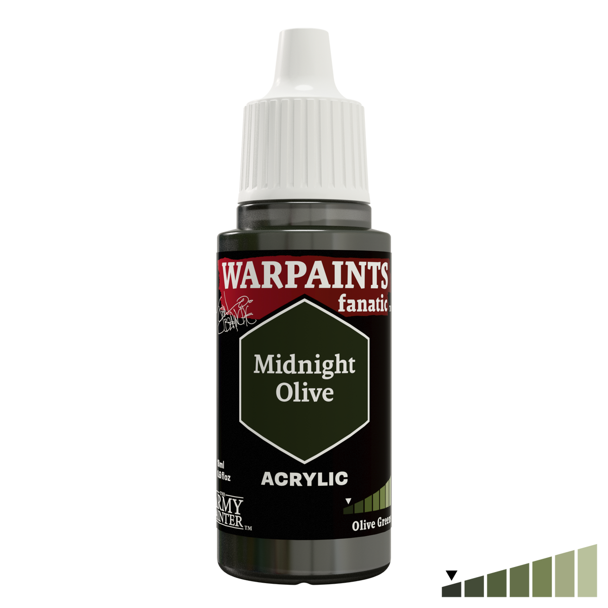 Army Painter Warpaints Fanatic Acrylic Midnight Olive - 18ml
