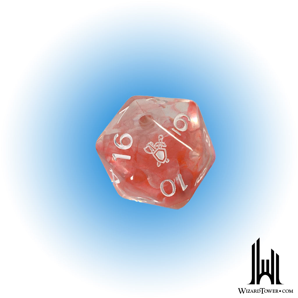 Individual Dice - Diffusion Fighter's Resolve Symbol 30mm d20