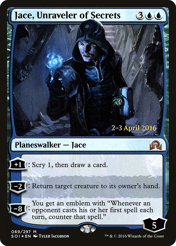 Jace, Unraveler of Secrets (069) (Prerelease) - Foil