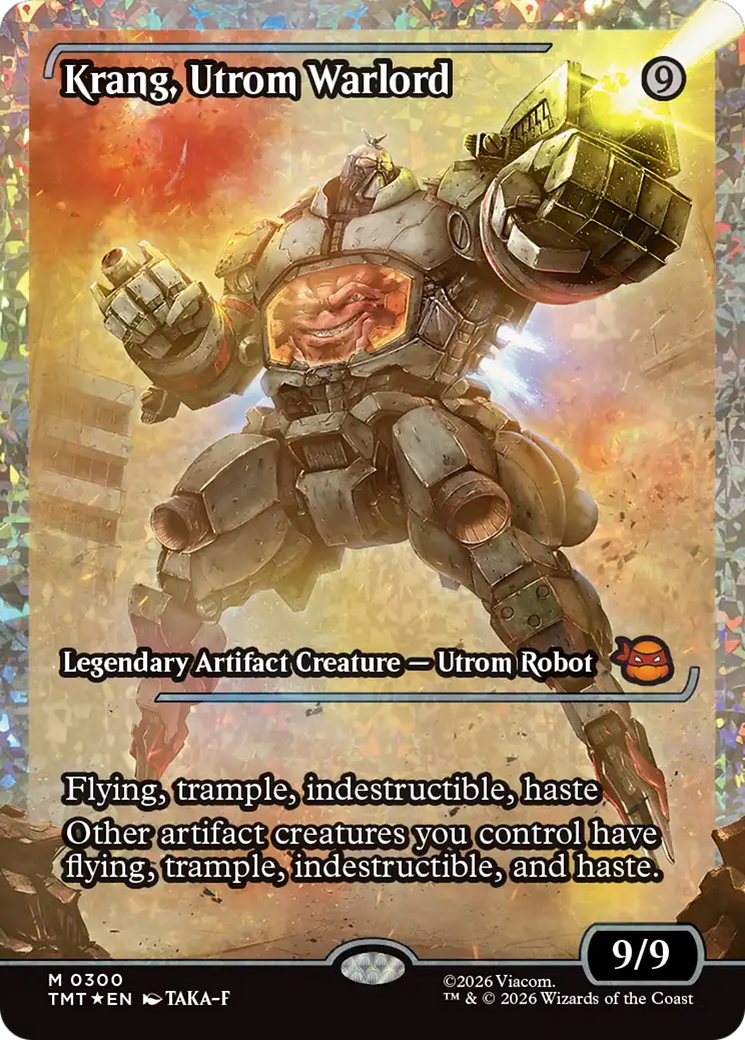 Krang, Utrom Warlord (0300) (Showcase) (TMT) - Fracture Foil