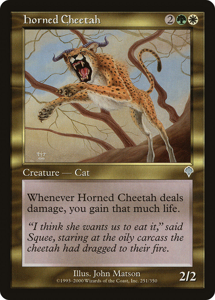 Horned Cheetah - Foil