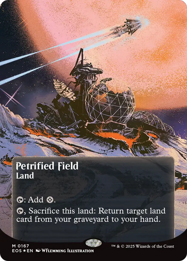 Petrified Field (0167) (Borderless) - Galaxy Foil