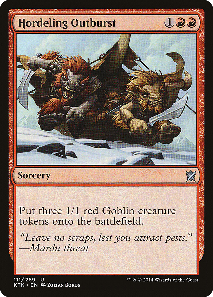 Hordeling Outburst - Foil