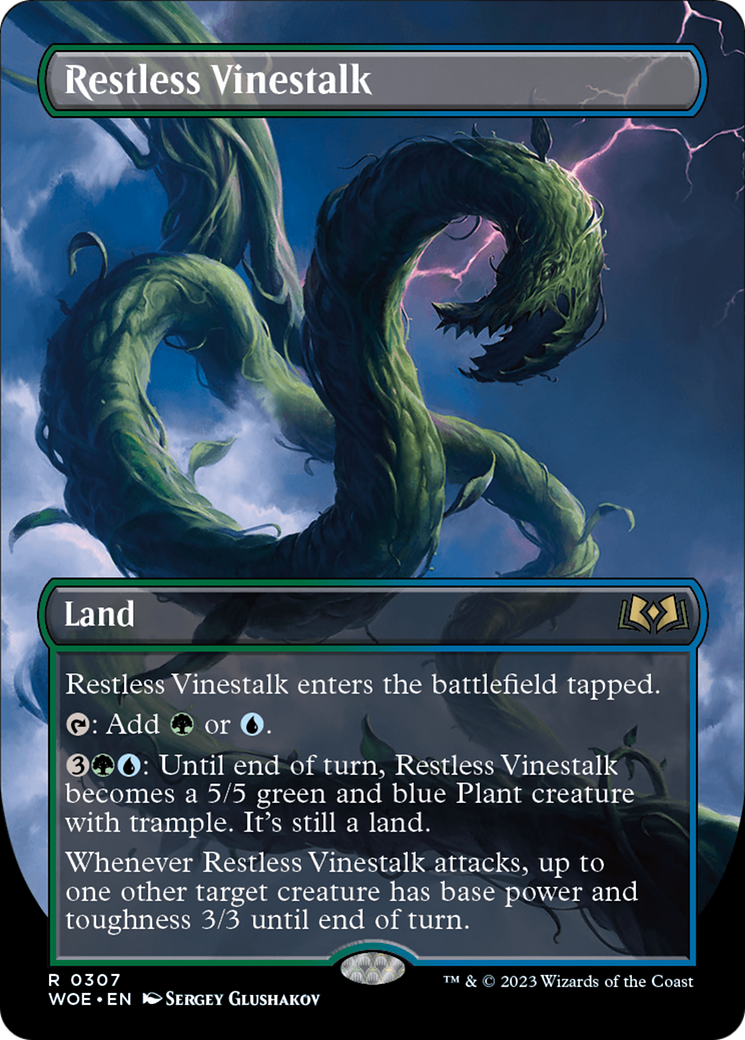 Restless Vinestalk (0307) (Borderless) - Foil