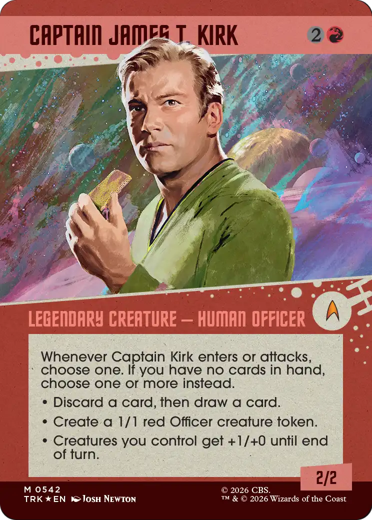 Captain James T. Kirk (0542) (Showcase) (TRK) - Surge Foil
