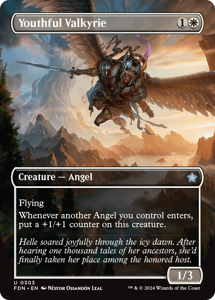 Youthful Valkyrie (0303) (Borderless) - Foil