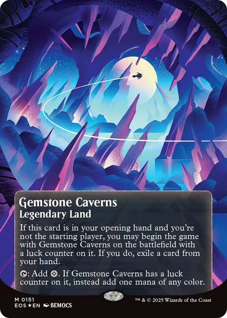Gemstone Caverns (0151) (Borderless) - Galaxy Foil