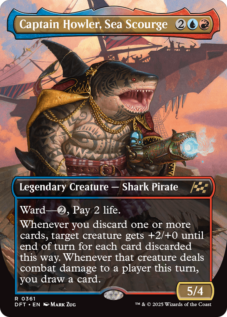 Captain Howler, Sea Scourge (0361) (Borderless)