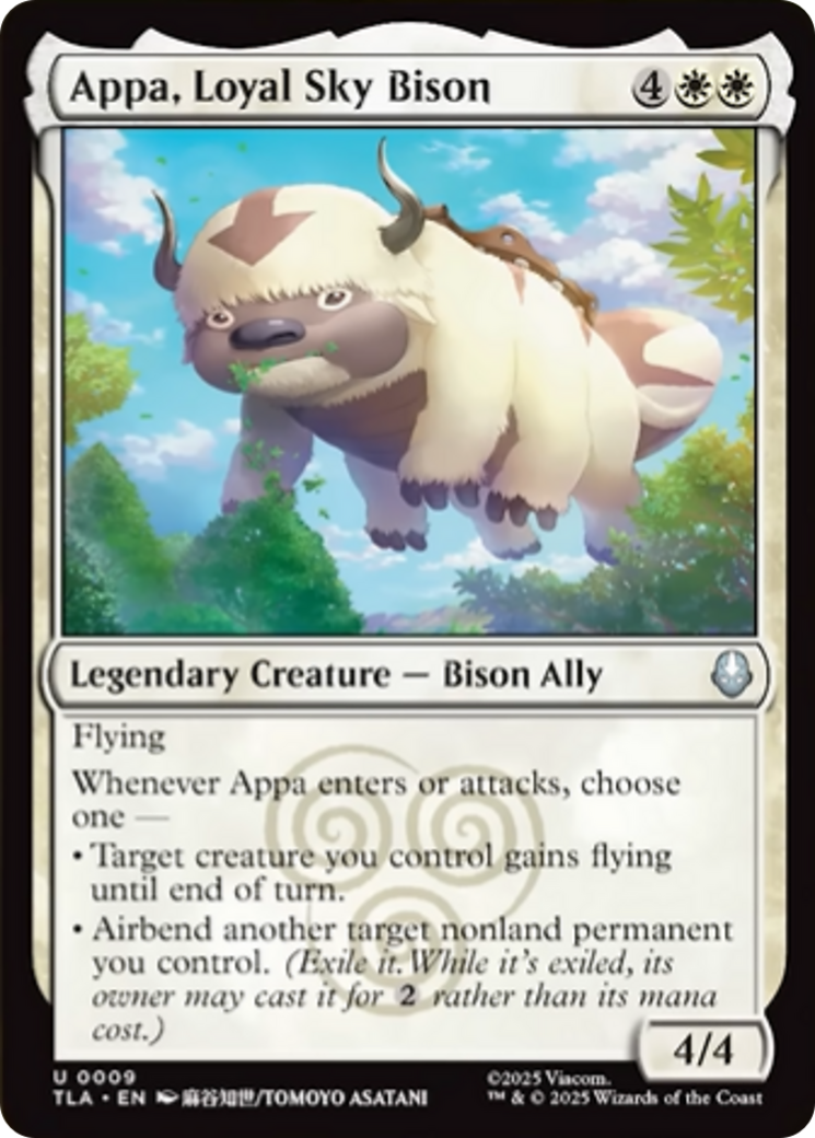 Appa, Loyal Sky Bison tla
