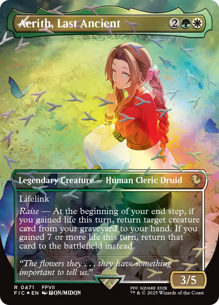 Aerith, Last Ancient (0471) (Borderless) - Chocobo Track Foil fic