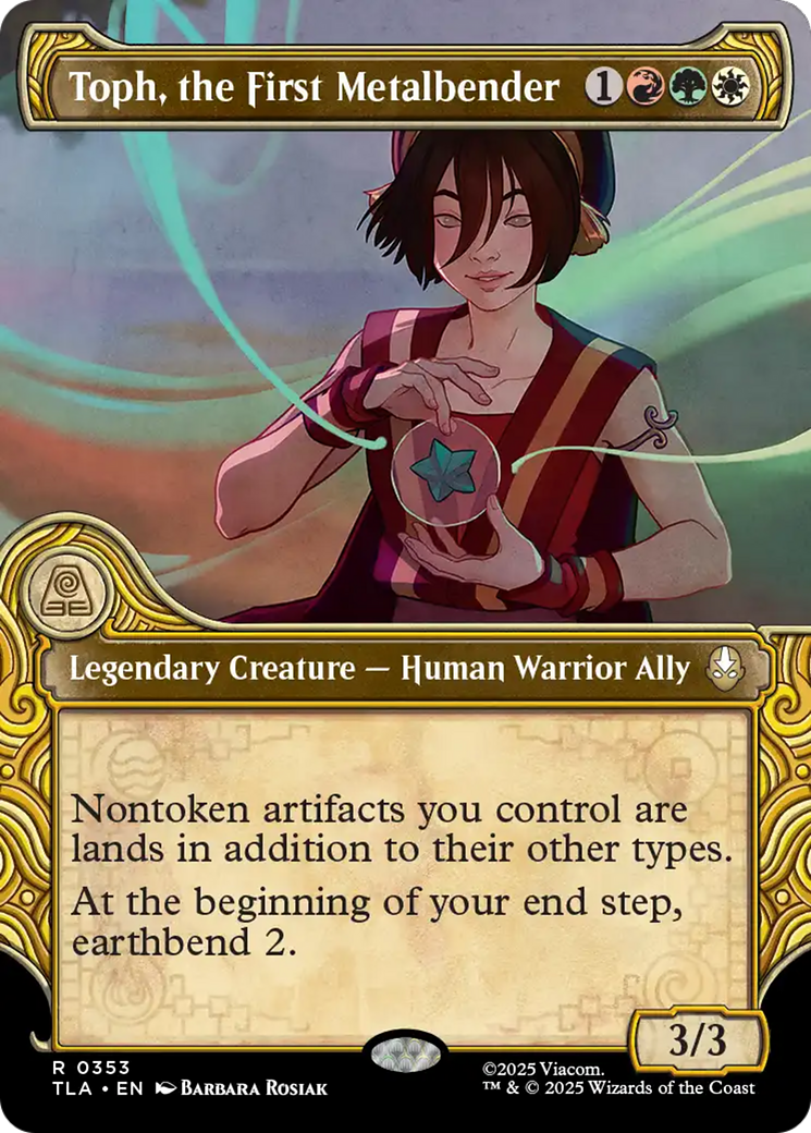 Toph, the First Metalbender (0353) (Elemental Frame) - Foil tla