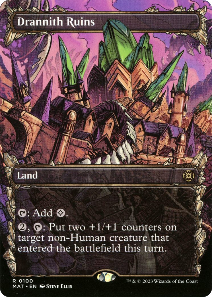 Drannith Ruins (0100) (Borderless) (Showcase) - Foil