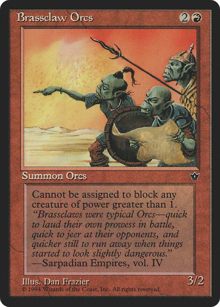 Brassclaw Orcs (Illus. Dan Frazier)